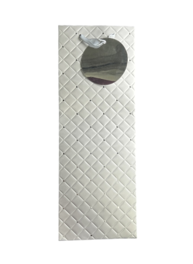 SILVER WINE BAG 
